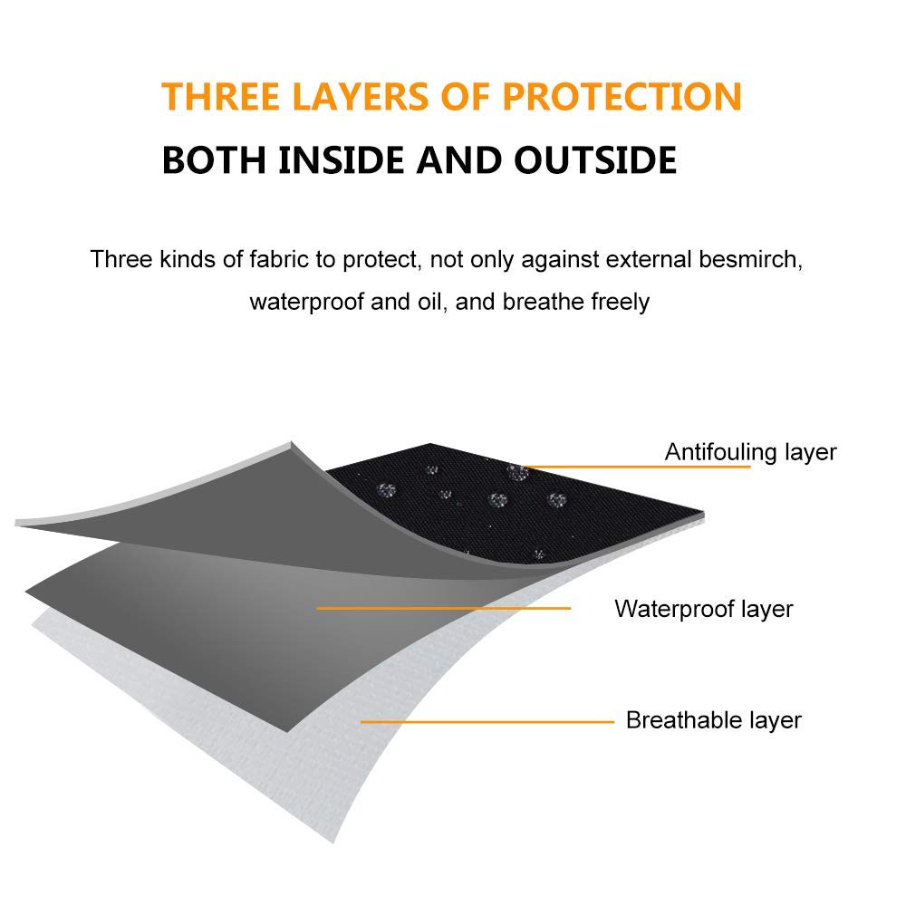 Leeotia Water Resistant and Oil-Proof Cooking or Baking Apron with 2 Pockets Great Gifts for Both Women and Man - White