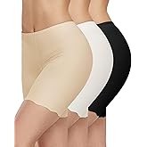 Blueinn Smooth Loose Fitting Anti Chafing Shorts for Under Dresses Women Slip Shorts Seamless Boyshorts Panties