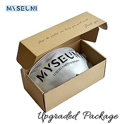 MYSEUNI Black Masquerade Mask for Men - Greek
