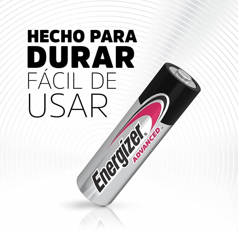 Energizer Advanced 1.5V AAA Alkaline Batteries - 24 Pack Longa Vida, Baterias de Alta Potência