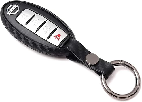 Amazon Com Hvasun Carbon Fiber Pattern Key Fob Protective Cover Silicone Fits Nissan Leaf Infiniti Armada Murano Rogue Qashqai Maxima Altima Kicks Remote Smart Key Automotive