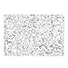 C.R. Gibson Beach and Space Giant Coloring Sheets for Kids, 3pcs