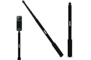 Best360 150CM Aluminium Selfie Stick V2, Compatible with Insta360 X4/X3/ONE X2/ONE RS/ONE RS 1-INCH 360/Ricoh Theta, for Action Sports/Motorvlogs/Travel Vlogs/VR Filmmaking