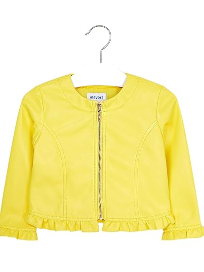 Mayoral 29 03404 052 Veste Similicuir Volant Pour Fille 4
