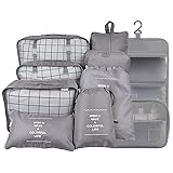 Belsmi 9 Set Packing Cubes with Shoe Bag