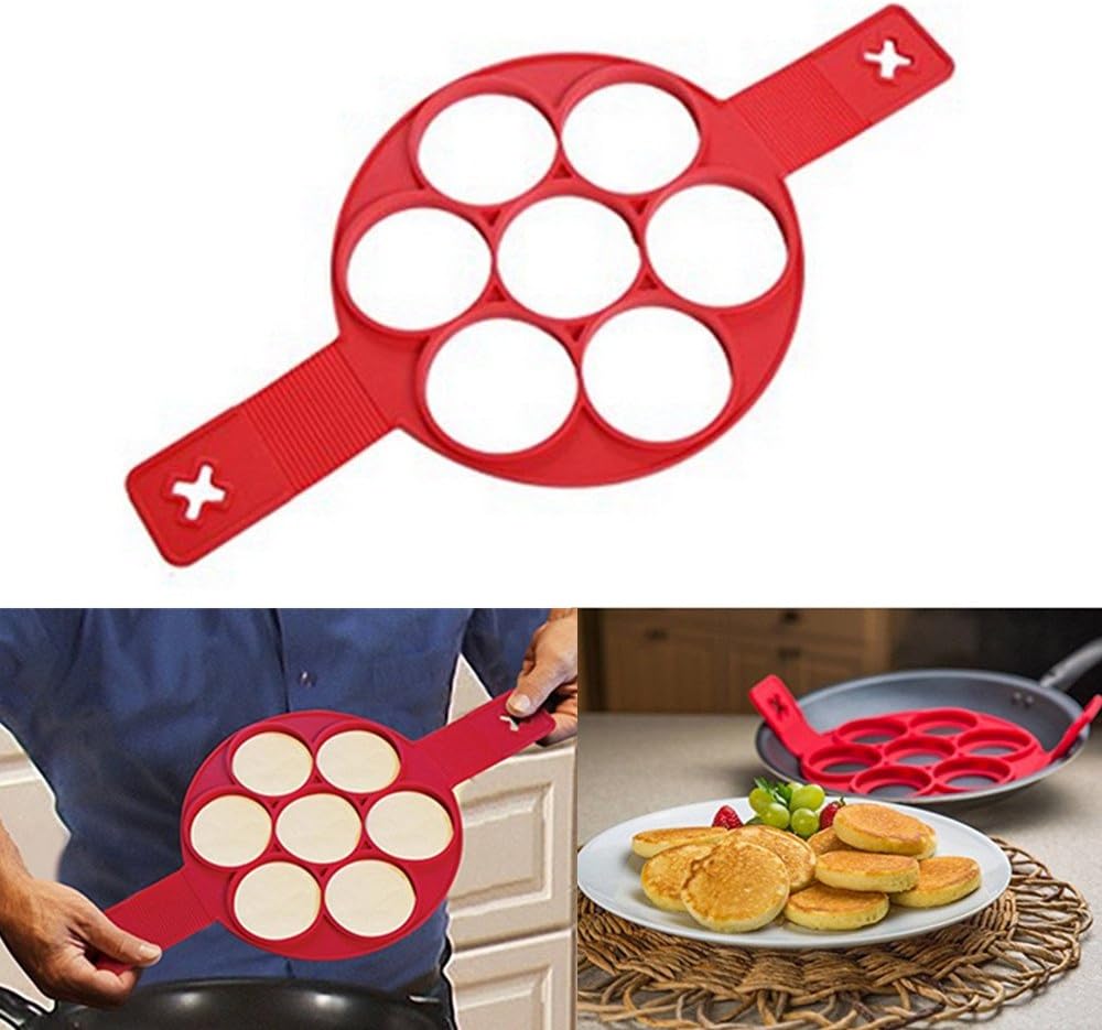 2nd Generation Silicone Pancake Mould , Non Stick Cake Maker Egg Ring Genuine Product Lanbao