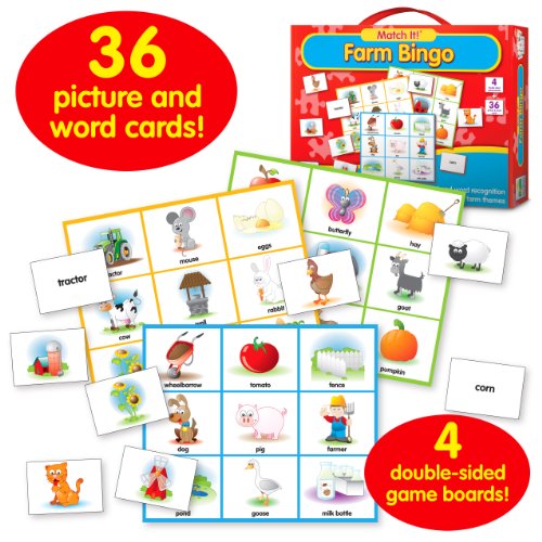 The Learning Journey Match It! Bingo, Farm