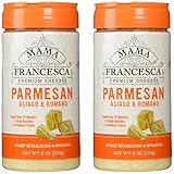 Mama Francesca Parmesan Asiago & Romano Premium Grated Authentic Italian Cheese (2 Pack) Gluten Free