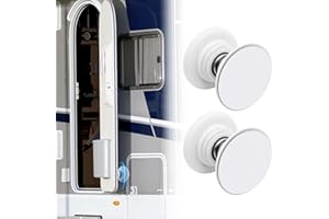 SUNCARACCL 2 PCS RV Magnetic Door Catch, [Enhanced Magnetic Force] RV Door Holder Camper Door Stopper to Hold Door Open for RV Baggage Door, Trailer
