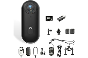 POV Camera 4K, Magnetic Sports Necklace Camera Wearable, Horse Riding Cameras, Waterproof Thumb Action Cameras for Running, C