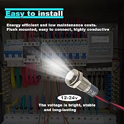 smilfuy 8mm/0.31" Signal Indicator Light, AC/DC