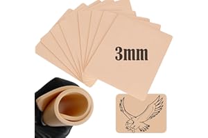 Urknall 10Pcs 3MM Thick Fake Skin for Tattooing - Blank Tattoo Practice Skin Kit - Double Sides - For Beginners and Tattoo Ar