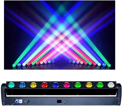 Amazon Imrelax ビームライト Rgbw 10x40w Led 舞台照明 回転 ムービングライト 高輝度 スポットライト ライト バーの必需品 Im El1040 ステージ機器 照明 楽器
