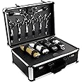 HUIMSWARM Professional Barber Supplies Case, Portable Travel Carrying Case for Hair Stylist & Pet Groomer, Multi-Space Design, Sturdy, Large-Capacity Mobile Stations