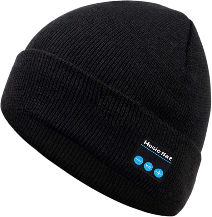 Amazon ワイヤレス Bluetooth 5 0 音楽ビーニー 内蔵マイク付き ステレオスピーカーヘッドホン 暖かい ソフト 冬 帽子 キャップ メンズ レディース クリスマス 誕生日 技術 ファッション ギフト ブラック ニット 通販