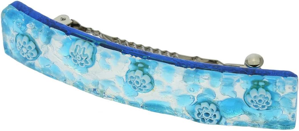 Venetian Reflections Hair Clip - Aqua Silver by GlassOfVenice - Image 3