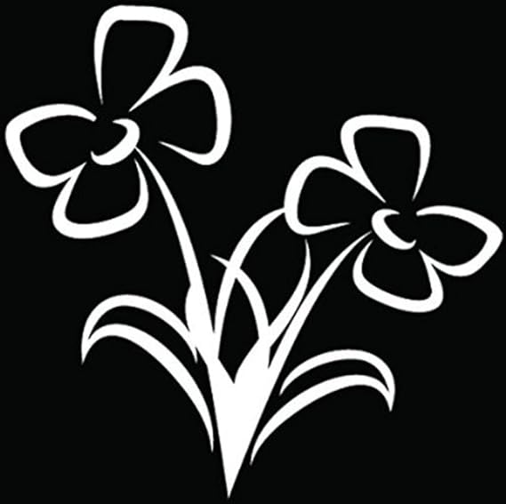 Fresh Garden Flowers Car Window Decal Vinyl StickerCars