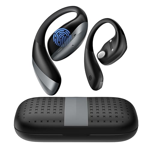 PSIER True Translation Earbuds Real Time Bluetooth 5.4 Open Ear Headphones, 134 Language Translator Earbuds with Mic Clear Call, Audifonos Traductores Inglés Español for Travel Meeting Learning, Black