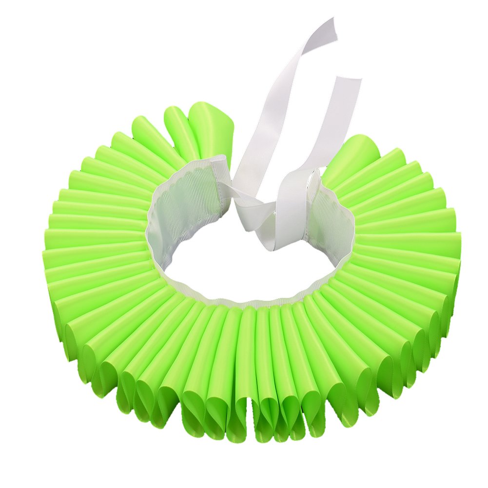 GRACEART Renaissance Elizabethan French Pleated Ruffle Neck Collar,Victorian Satin Multi-layers Collar Accessory For Fancy Dress