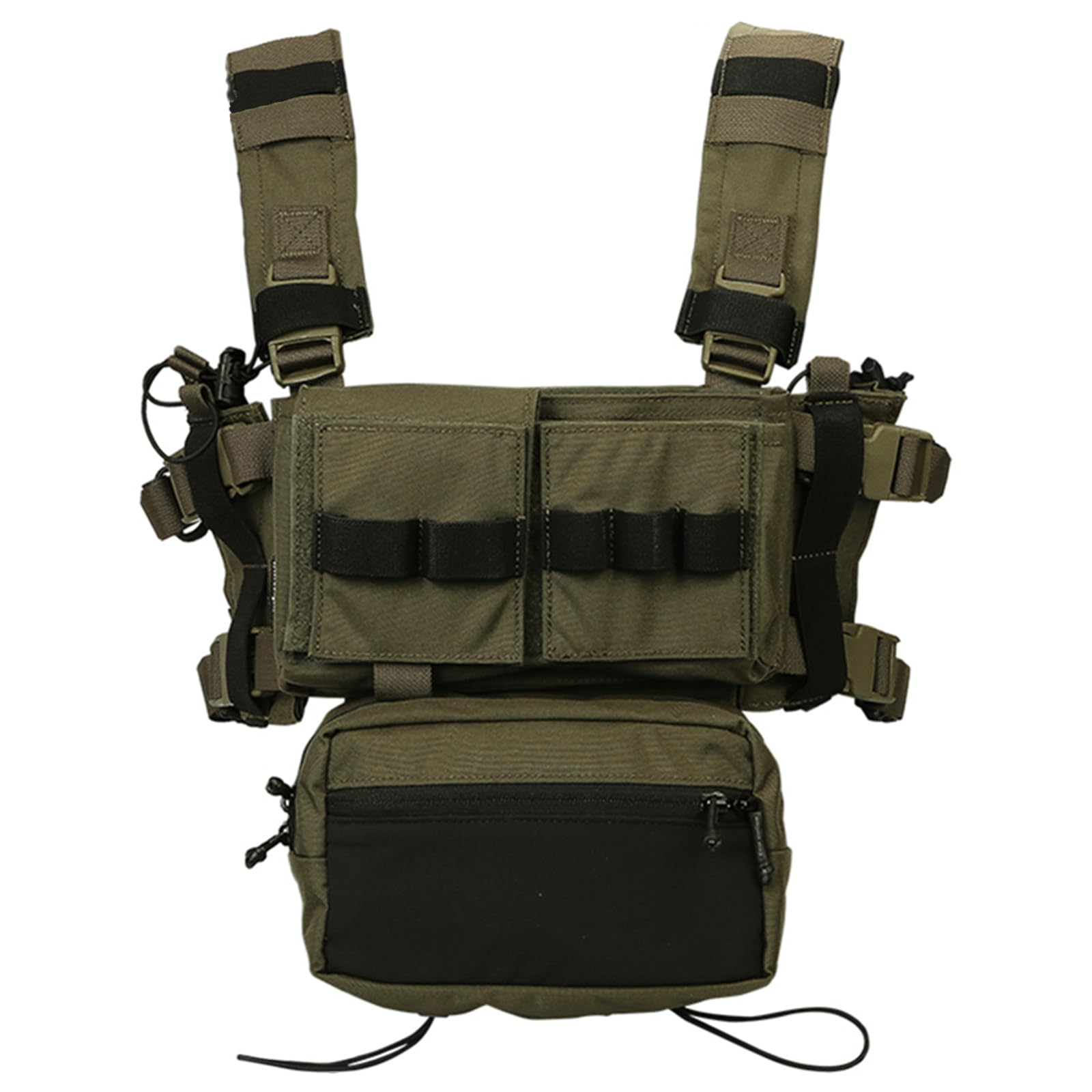 EMERSONGEARS MK3 Tactical Chest Rig Combat Micro Fight Chassis 5.56 Mag Pouch EM2961(Green)