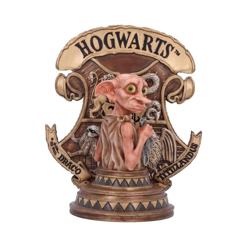 Nemesis Now Officially Licensed Harry Potter Dobby Bookend, Gold, 20cm