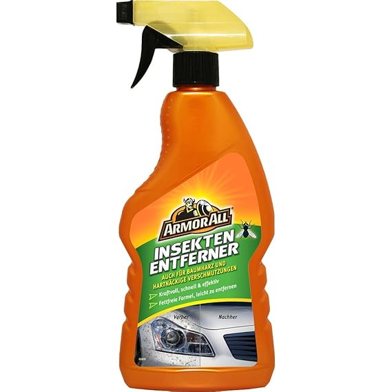 ARMOR ALL Insektenentferner 500 ml GAA22500GE, für Lack, Glas und Zierleisten, wirkt gegen Öl, Fett, Teer, Insekten, Vogelkot