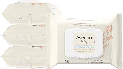 aveeno baby hand and face wipes