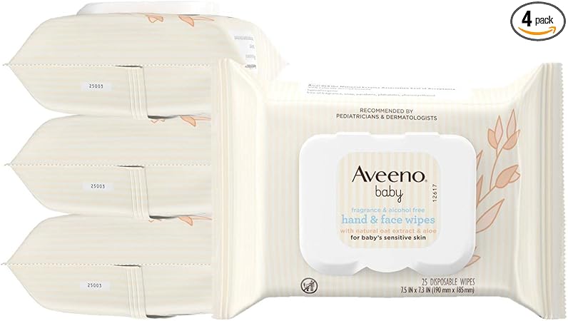 aveeno hand and face wipes