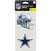 NFL Dallas Cowboys Perfect Cut Decal (Set of 2), 4" x 4"