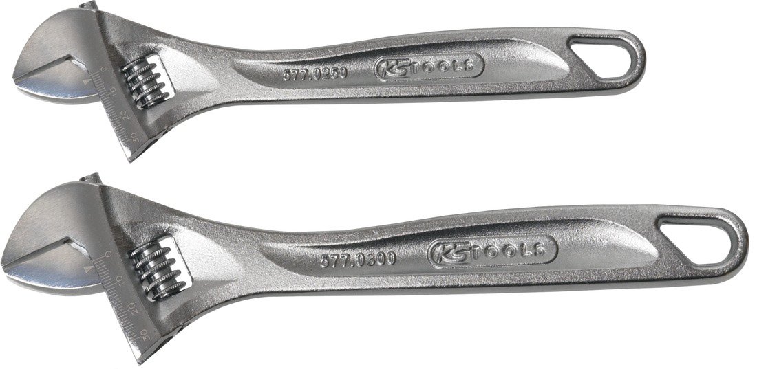 KS Tools 577.0299 Classic Adjustable Spanner Set (2 Pieces)