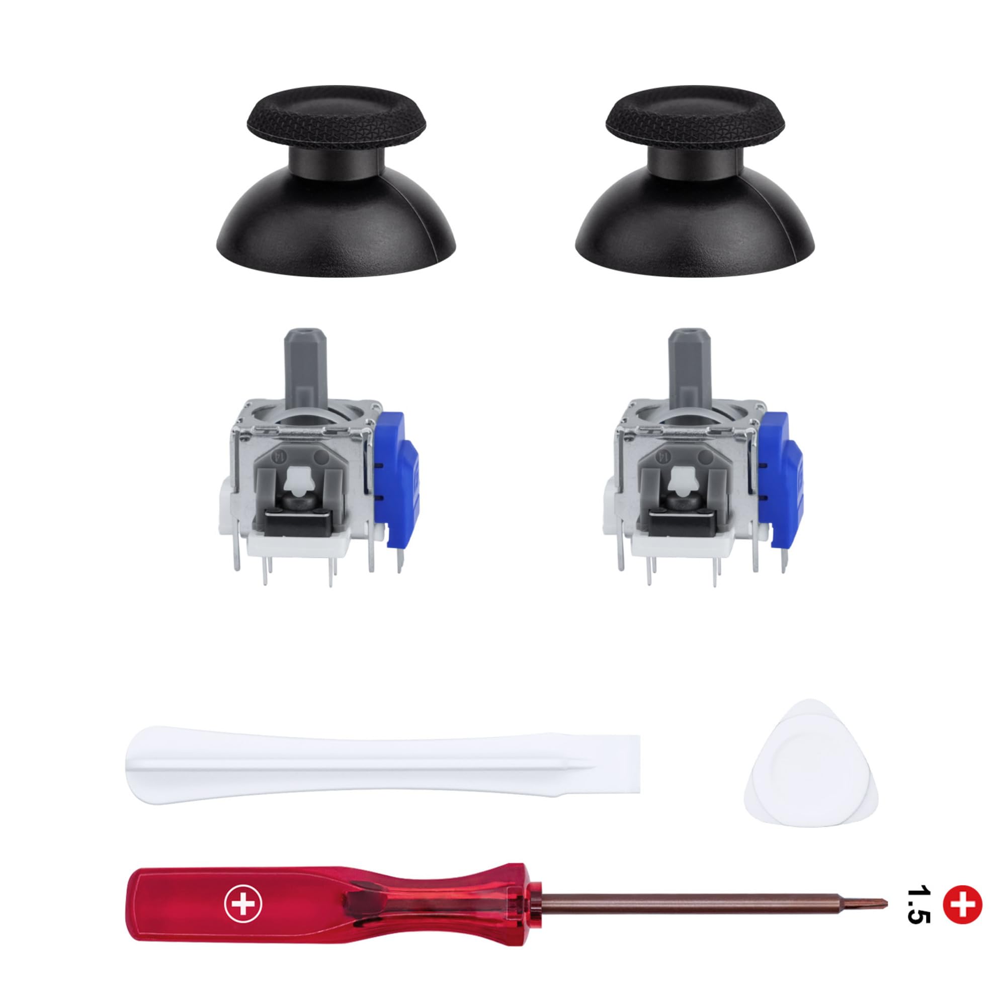 Mcbazel 7 in 1 TMR Joystick Replacement Repair Tool Thumbstick Grips Accessories Parts Compatible with PS5 Dual Sense Controller