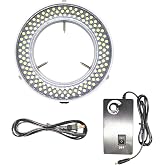 TreochtFUN Microscope Light 144 Led Ring Illuminator Beads | Microscope Light Source for Lab Stereo Microscope,with Industry Power Adapter for Eg-sm Eyepiece Eyeshields Or Eye-Guards
