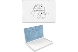 Stamp Scrubber for Stamps,Dual-Sided Stamp Cleaning Pad with Synthetic Bristles,Stamping Tool Cleaning Cling & Foam & Large C