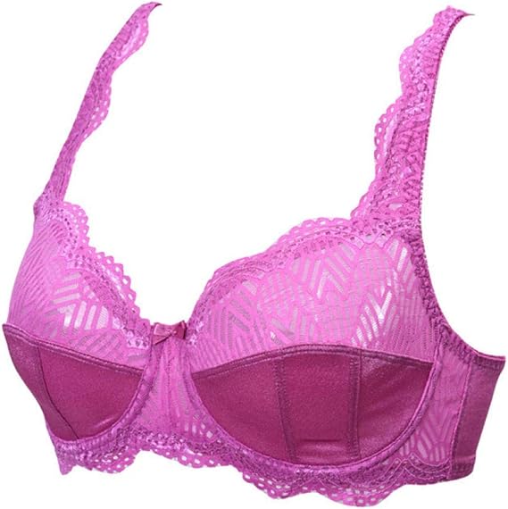Strapless Bras for Bigger Bust Glossy UltraThin Full Cup lace Side Bra
