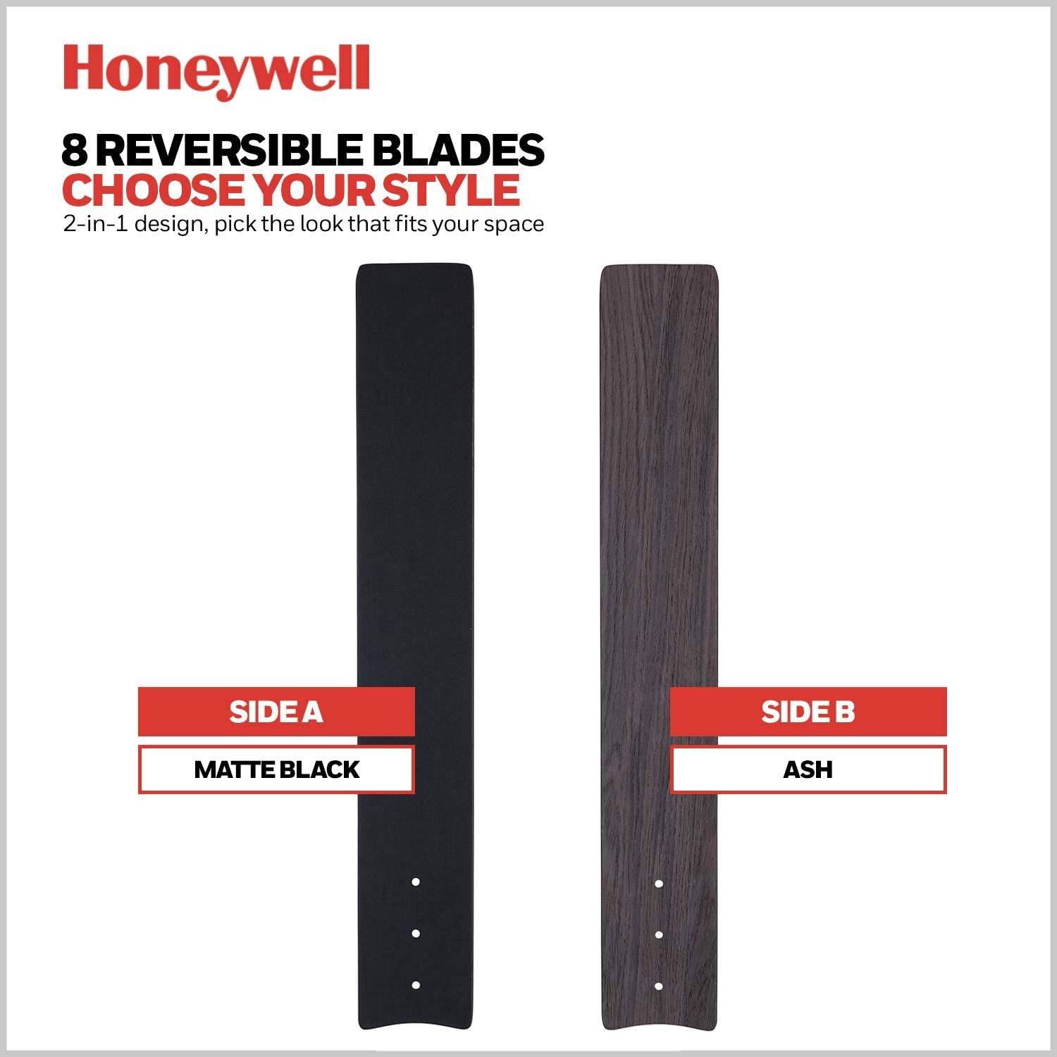 Honeywell Ceiling Fans 51473-01 Xerxes Ceiling Fan, 62, Matte Black: Home Improvement