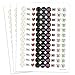 80th Birthday Party Favor Stickers - Multi-Colored (324 Count)