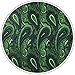 S&W SHLAX&WING Neck Tie Sets for Men Matching Necktie Dark Green Paisley Extra Long Size 63
