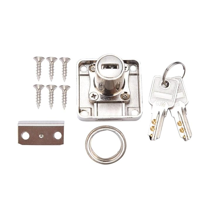 Cylinder Cupboard Drawer Lock Zinc Alloy Deadbolt Lock Square