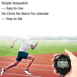 FCXJTU Digital Waterproof Stopwatch, No Bells, No