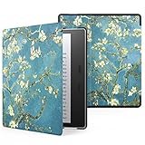 MoKo Case for All-New Kindle Oasis (9th Generation, 2017 Release) - Premium Ultra Lightweight Shell Cover with Auto Wake / Sleep for Amazon Kindle Oasis E-reader Case, Almond Blossom