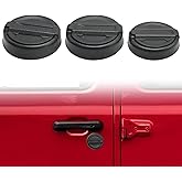 ZUDKSUY 3 Pack Magnetic Keyhole Protection Covers, Black Keyhole Covers, Replacement for Jeep Wrangler JL Gladiator JT 2018-2