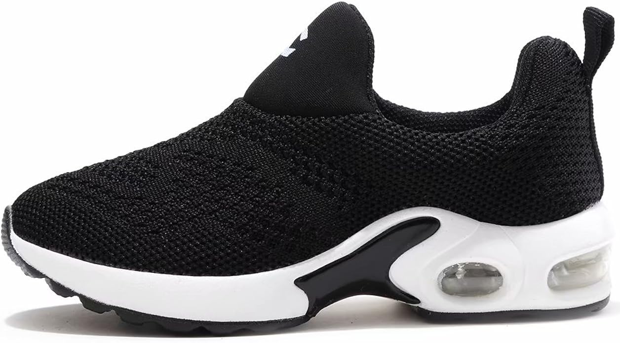 boys black slip on shoes