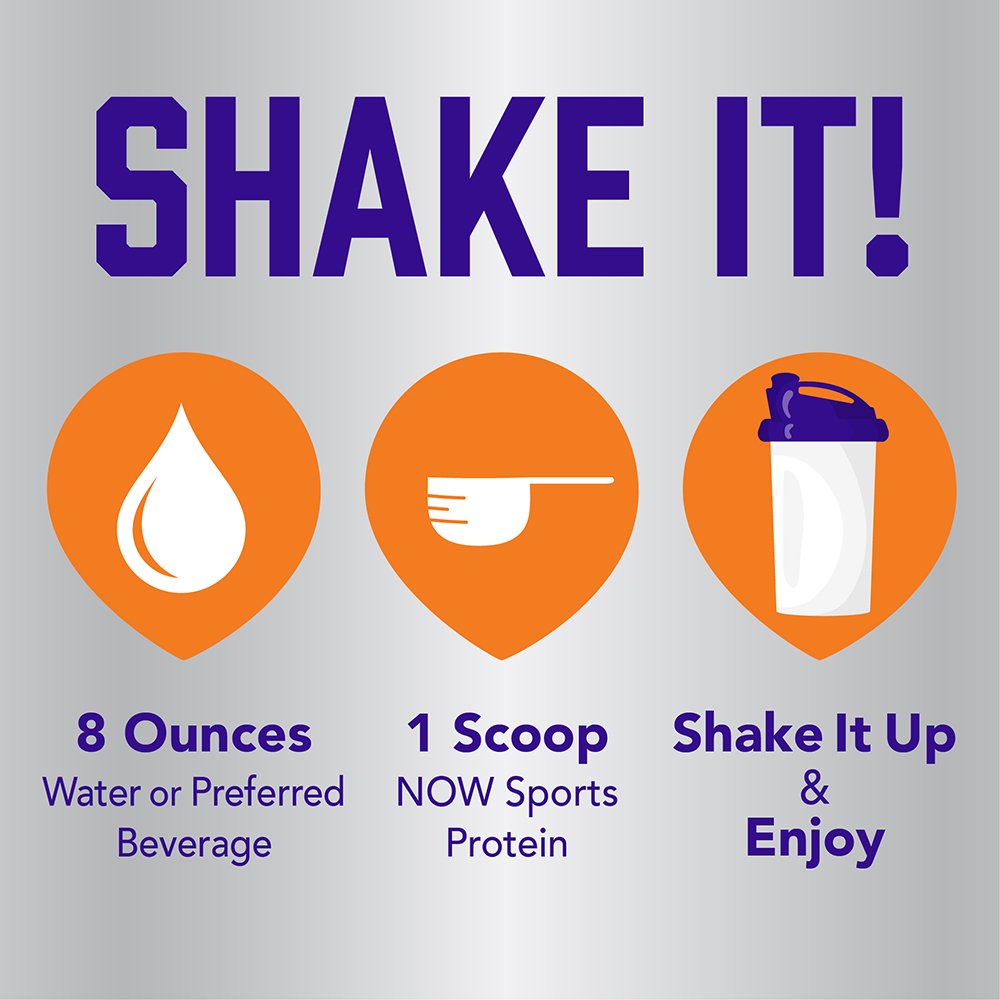 NOW Foods Sports Nutrition, Whey Protein Isolate, 25 g With BCAAs, Creamy Chocolate Powder, 10-Pound