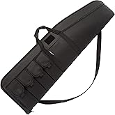 MARITTON Rifle Case Tactical Single Scoped Soft Rifle Bag with Multiple Magazine Holder Pouch,Dual Lockable Zippers, Available Length in 35" 41" 45".