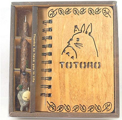 New Fashion Notebook Gift Box Creative Resin Decoration Staionary Set Totoro Notebook and Pen One Piece Notebook Set for Collectors (Totoro set) by Jolly Girl