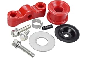 LEETUTA Red Shift Linkage Energy Suspension Bushing and Hardware Pin C-Clip Fits for Acura Integra Honda Civic CRX All B-Series Dohc B16 B18