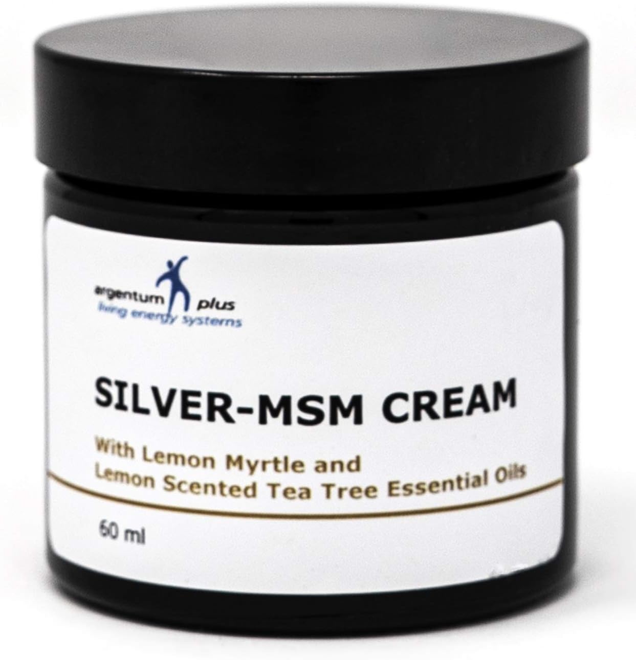 Silver-MSM Cream with Lemon Myrtle and Lemon Scented Tea Tree Essential Oils - 60 ml, 60 ml (Pack of 1)