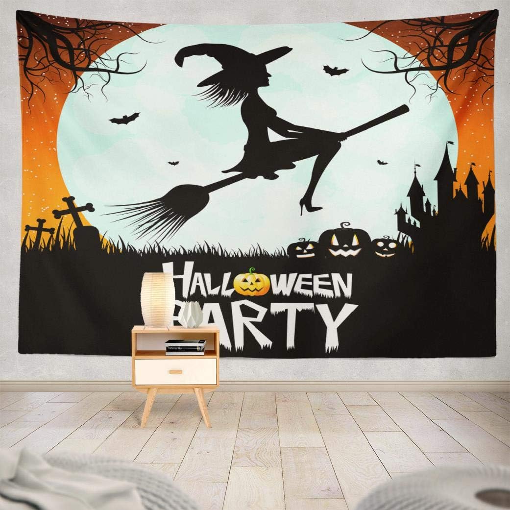 Amazon Com Kayel Polyester Fabric Tapestry Halloween Party
