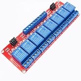 HiLetgo 24V 8 Channel Relay Module with OPTO-Isolated High and Low Level Trigger 8 Ways Relay Switch Module for Arduino
