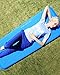 KingCamp Camping Sleeping Pad Foam Mat Mattress 4 inches Thick Pad with Carry Bag for Tent Traveling Hiking Single Double Multiple Bright Colors (Blue-Deluxe Wide)